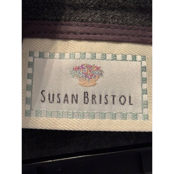Susan Bristol Womens 10P Gray Wool A Line Long Skirt Preppy Academia - Picture 5 of 12